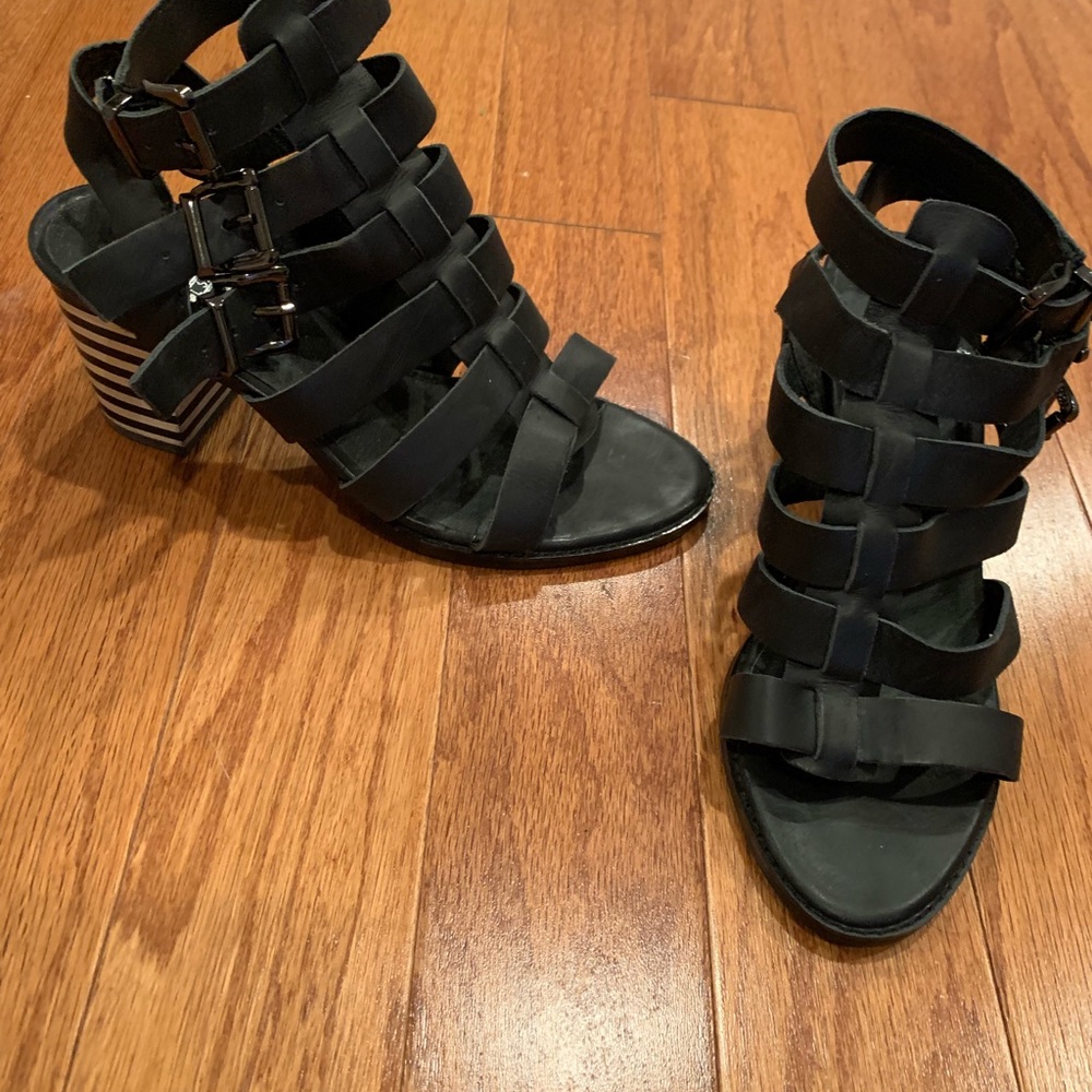 Sol Sana Block Heeled Gladiator Sandal Size 36